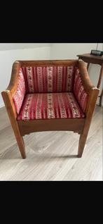 Empire-stijl mahoniehouten fauteuil, Gebruikt, Eenpersoons, 75 tot 100 cm, Ophalen of Verzenden