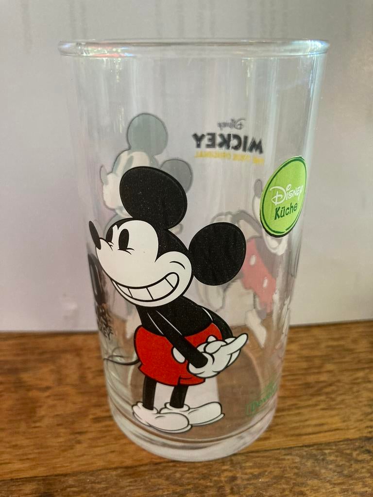 Origineel Mickey Mouse glas first edition., Verzamelen, Glas en Borrelglaasjes, Ophalen of Verzenden, Zo goed als nieuw, Frisdrankglas