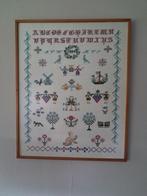 Merklap, Ophalen of Verzenden, Zo goed als nieuw, Handborduren, Borduurgaren of Zijde