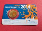 Geluksdubbeltje 2014 in coincard, Ophalen of Verzenden, 10 cent