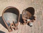 2x Gietijzeren drinkbak koeien - oud, Ophalen, Gebruikt, Minder dan 60 cm, Rond