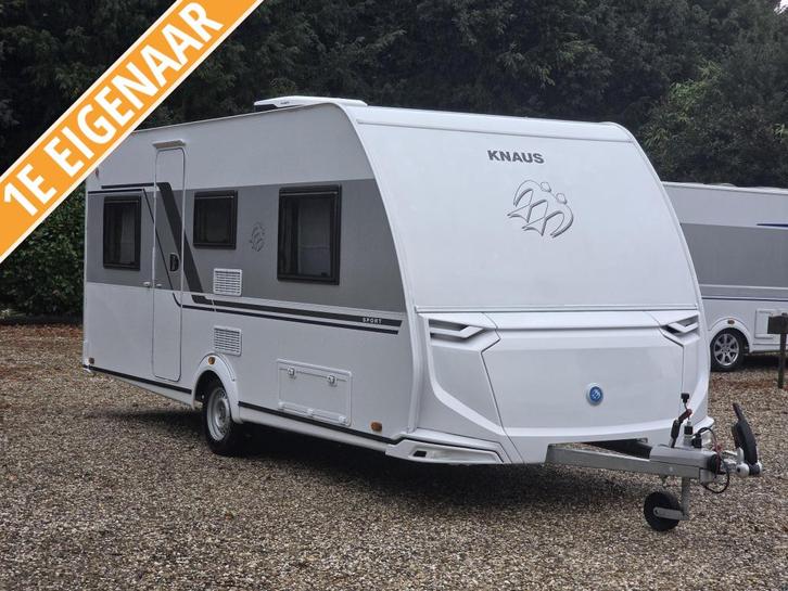 Knaus Sport 500 EU 2025 AIRCO TOPDEAL, Caravans en Kamperen, Caravans, Bedrijf, tot en met 4, 1000 - 1250 kg, Rondzit, Knaus, 2 aparte bedden