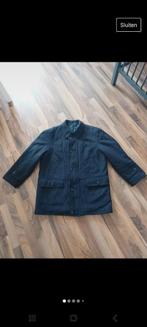 Zwarte vintage jas van Emilio Sandrini,maat M/L(cashemere, Ophalen of Verzenden, Gedragen, Zwart