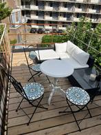 Tuin tafel wijftafel terras tafel bistro NU €25,-!!!!, Ophalen, Eettafel, Hardhout, 3 zitplaatsen