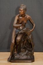 Sculptuur "Godin Diana" van Louis Jean Mast, 74cm hoog, 48kg, Ophalen of Verzenden