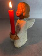 Vintage kerstengel van terracotta, Diversen, Kerst, Ophalen of Verzenden, Gebruikt