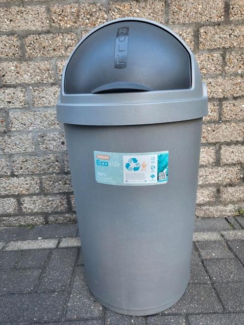 Prullenbak CURVER Roll Bin 50L, Huis en Inrichting, Woonaccessoires | Prullenbakken, Zo goed als nieuw, Kunststof, 50 tot 75 cm