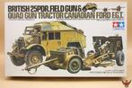 ROWASP | Tamiya 1/35 British 25 Pdr Field Gun and Quad Gun T, Hobby en Vrije tijd, Modelbouw | Auto's en Voertuigen, 1:32 tot 1:50