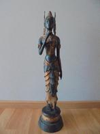 Groot Boeddha beeld Azie brons verguld  Hoogte = 60 cm, Antiek en Kunst, Kunst | Beelden en Houtsnijwerken, Ophalen of Verzenden