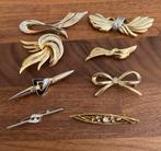 Goudkleurige vintage broches, Sieraden, Tassen en Uiterlijk, Broches, Ophalen of Verzenden, Gebruikt, Goud, Overige materialen