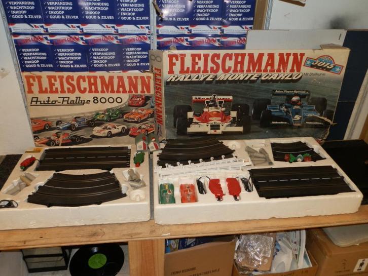Racebaan Fleischmann auto rallye 8000,Rallye monte carlo 301, Kinderen en Baby's, Speelgoed | Racebanen, Gebruikt, Racebaan, Elektrisch