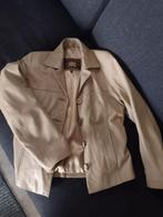 leren dames jasje, maat S, Beige, Ophalen of Verzenden, Zo goed als nieuw, Jasje