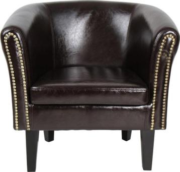 Stoel Chesterfield in bruin of goud beschikbaar voor biedingen