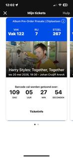 2x eerste rang zitplaatsen Harry Styles, Twee personen, Overige soorten