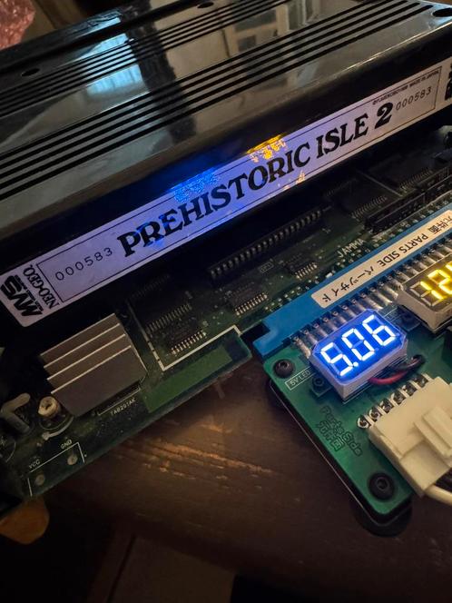 Neo geo MVS Prehistoric isle 2 holo label Jamma, Verzamelen, Automaten | Overige, Zo goed als nieuw, Ophalen