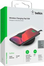 Belkin Wireless Charging Pad 15W / Black, Telecommunicatie, Mobiele telefoons | Telefoon-opladers, Apple iPhone, Ophalen of Verzenden