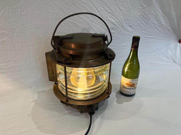 Zeer forse scheepslamp, Verzamelen, Scheepvaart, Gebruikt, Overige typen, Motorboot of Zeilboot, Ophalen of Verzenden