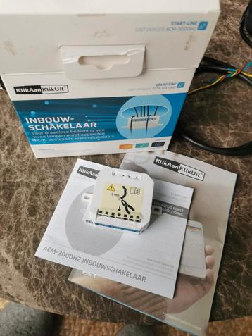 Inbouw-schakelaar KlikAan-KlikUit. 2 lampen achter 1 schakaa beschikbaar voor biedingen