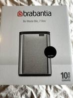 Brabantia Bo Prullenbak - 7 liter - Matt Black, Kunststof, Nieuw, Ophalen of Verzenden, Minder dan 10 liter