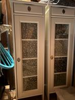 2 IKEA kastjes met lade & spiegel - bloesem decoratie glas, Ophalen, Minder dan 50 cm, Glas, 100 tot 150 cm