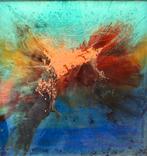 Abstracte compositie met epoxy, Antiek en Kunst, Kunst | Schilderijen | Abstract, Ophalen of Verzenden