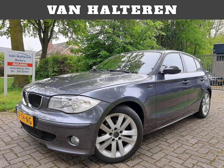 BMW 1-serie 120i Graphite Airco/Clima Navi Leder Interieur, Auto's, BMW, Bedrijf, Te koop, 1-Serie, Airconditioning, Boordcomputer