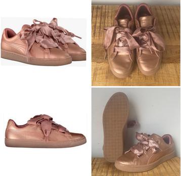 Puma metallic roze basket sneakers gympen schoenen maat 39 6 beschikbaar voor biedingen