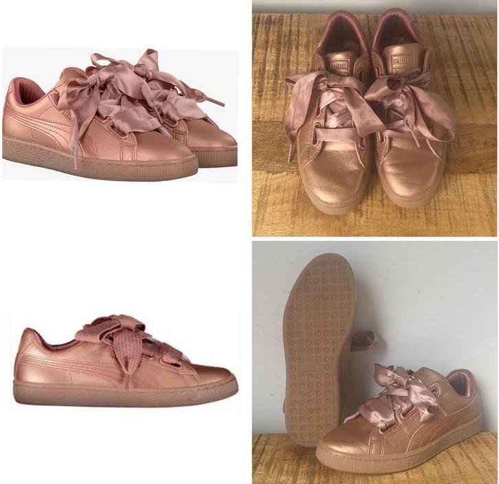 Puma metallic roze basket sneakers gympen schoenen maat 39 6, Kleding | Dames, Schoenen, Nieuw, Sneakers of Gympen, Roze, Ophalen of Verzenden