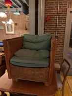 Fauteuil / riet / rotan / vintage / rieten stoel / groen, Ophalen