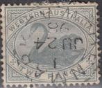 Australië -1.10- 1890 - West-Australië - Zwaan - 2P, Postzegels en Munten, Postzegels | Oceanië, Verzenden, Gestempeld