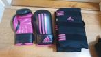 Meisje (1-5 jaar) Adidas bokshandschoenen + kniebeschermers, Sport en Fitness, Vechtsporten en Zelfverdediging, Maat XS of kleiner
