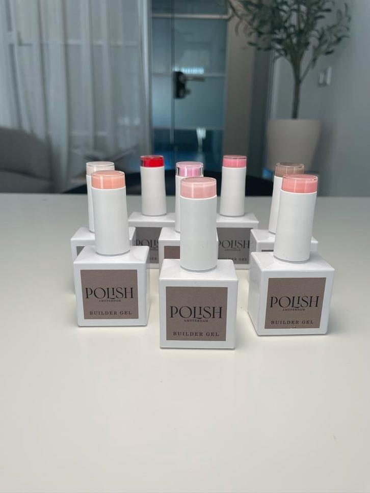 8x Polish Amsterdam buildergel / biab, Sieraden, Tassen en Uiterlijk, Uiterlijk | Cosmetica en Make-up, Zo goed als nieuw, Ophalen of Verzenden