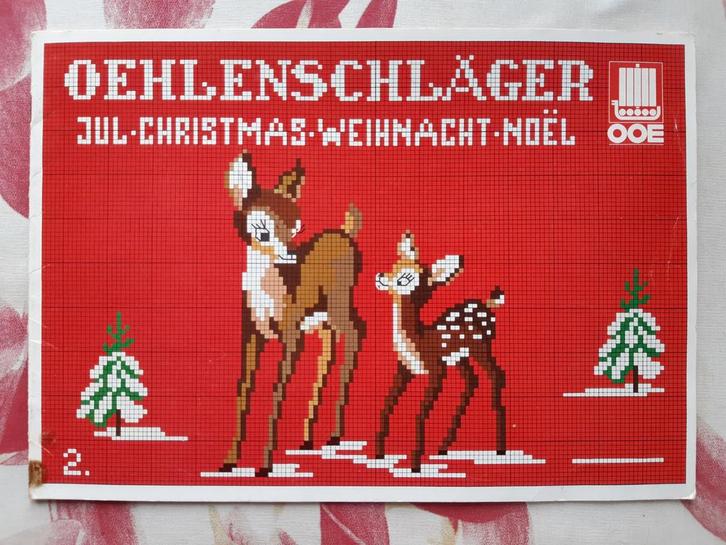 Oehlenschläger Kerst kruissteek boekje 2, Hobby en Vrije tijd, Borduren en Borduurmachines, Gebruikt, Patroon, Handborduren, Ophalen of Verzenden
