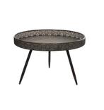 Mica lagune salontafel nieuw brons, Minder dan 55 cm, Metaal of Aluminium, Rond, Ophalen of Verzenden