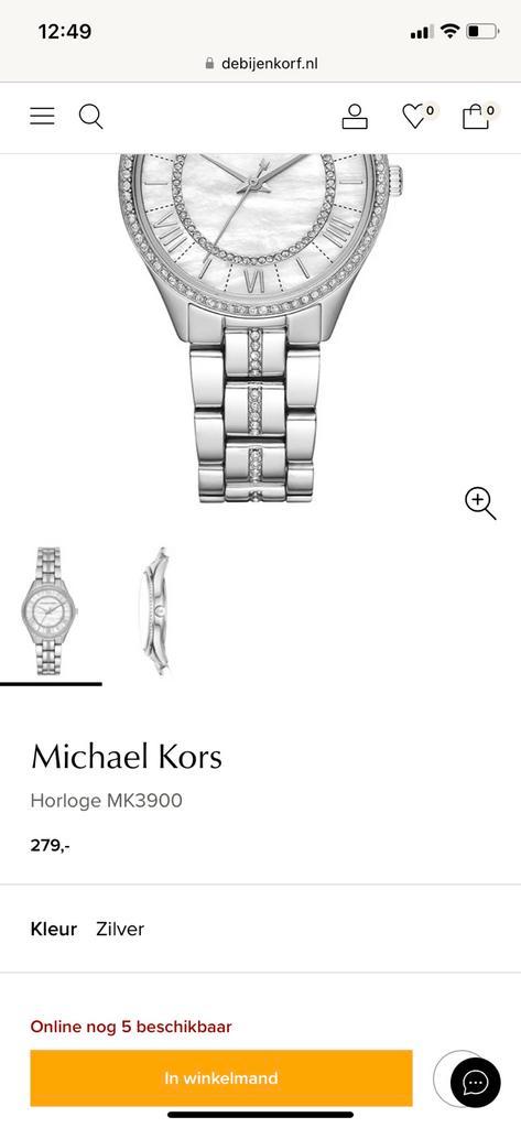 Nieuw €279 prijskaartje Michael Kors horloge bijenkorf, Sieraden, Tassen en Uiterlijk, Horloges | Dames, Nieuw, Polshorloge, Overige merken