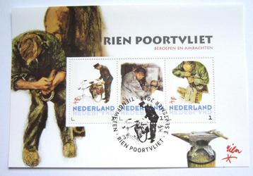 rien poortvliet ambachten Paarden gelegenheidsstempel 1 blok beschikbaar voor biedingen