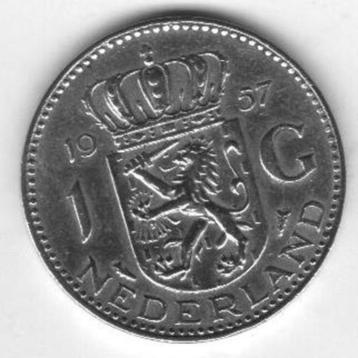 1 gulden Nederland jaar 1957 beschikbaar voor biedingen