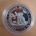 Gereserveerd voor Remco - Somali Olifant - jaar 2024, Ophalen of Verzenden, Overige landen, Losse munt, Zilver