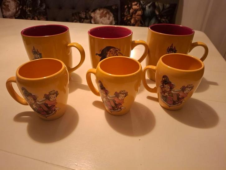 6x Chocomel Efteling Mokken - Nieuw!, Huis en Inrichting, Keuken | Servies, Nieuw, Kop(pen) en/of Schotel(s), Overige stijlen