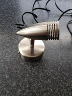 Metalen Spot Halogeen Lampje - 190cm Snoer, Ophalen of Verzenden, Gebruikt, Modern, Halogeen (gloei)lamp