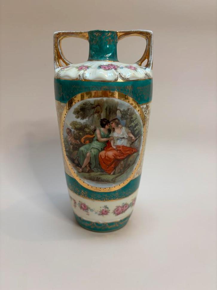 Sèvres Stijl Porseleinen Vaas vrouwenliefde, Antiek en Kunst, Antiek | Vazen, Ophalen of Verzenden