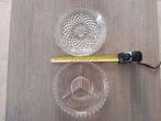 Serveerschaal glas 3 vaks nieuw uit oma,s servieskast., Ophalen of Verzenden, Zo goed als nieuw