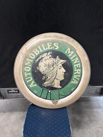 Minerva reclame bord te koop, jaren 50 beschikbaar voor biedingen