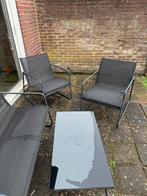 Tuinset: Bank, tafel en 2 stoelen, Tuin en Terras, Tuinsets en Loungesets, 4 zitplaatsen, Kunststof, Gebruikt, Ophalen of Verzenden