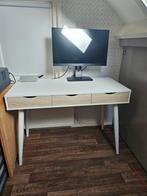 Wit Bureau met lades, Huis en Inrichting, Bureaus, Ophalen, Zo goed als nieuw, Bureau