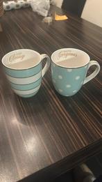 2 Koffiemokken bekers Little Diva, Ophalen of Verzenden, Zo goed als nieuw, Overige stijlen, Kop(pen) en/of Schotel(s)