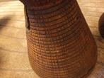Bijzettafel massief hout diabolo stoer, Minder dan 55 cm, Rond, Nieuw, Ophalen of Verzenden