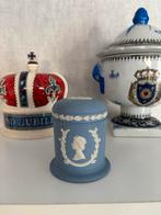 Wedgwood Jasperware Pot - Queen Elizabeth & Prins Philip, Ophalen of Verzenden