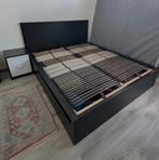 Ikea MALM bed frame, Huis en Inrichting, Ophalen, Zwart, Tweepersoons, 200 cm