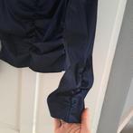 Joseph Ribkoff feestelijke top blauw + kralen kraag L 43879, Joseph Ribkoff, Blauw, ., Maat 42/44 (L)